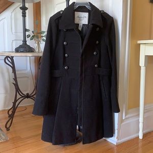 Black dress coat 3/4 length